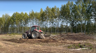 Мульчер Niubo TDD 200 на тракторе Valtra
